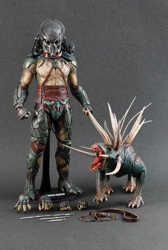 PREDATORS Figurine Movie Masterpiece 1/6 Tracker Predator with Hound 35 cm