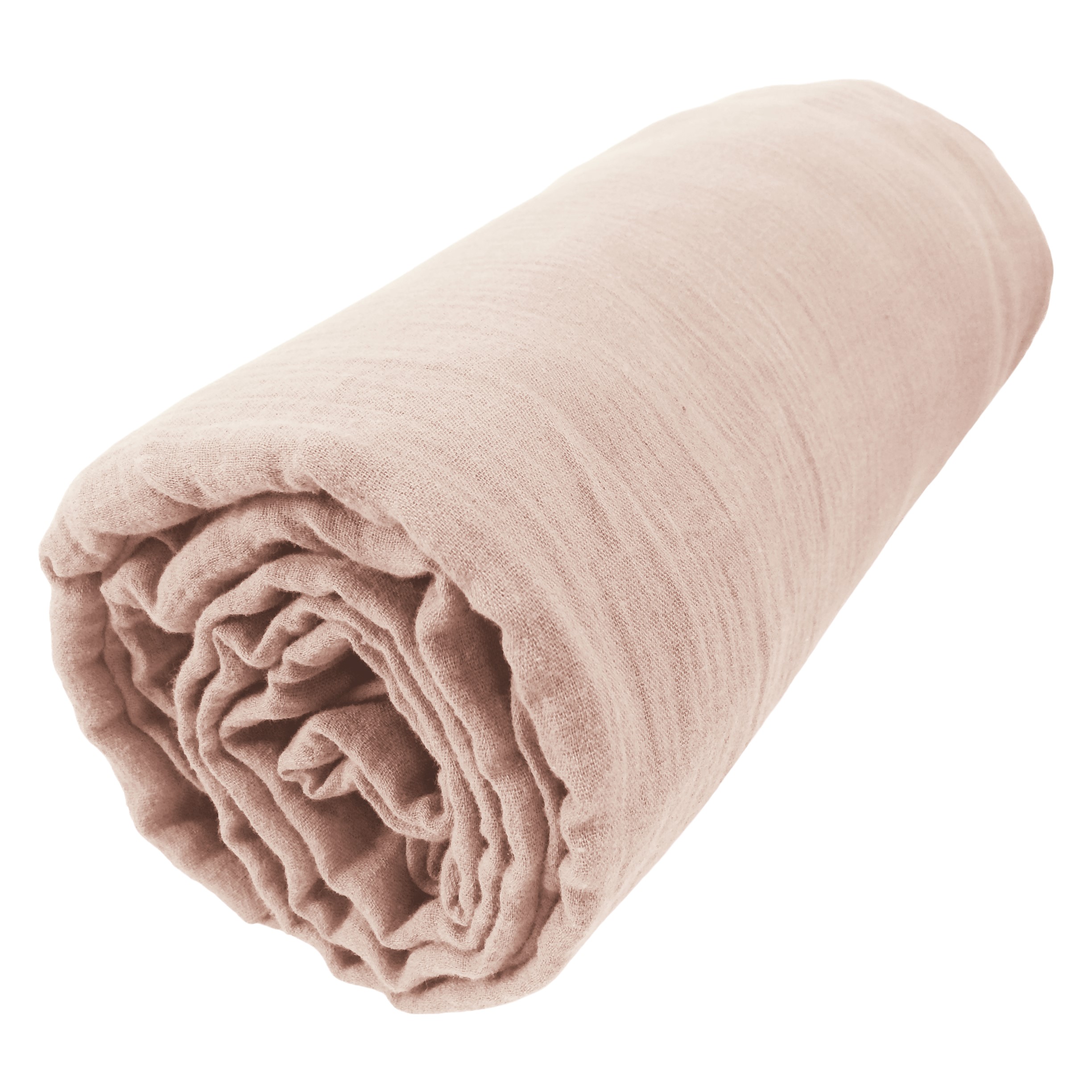1001KDO POUR LA MAISON Housse de Couette Double Gaze Coton Gaia Guimauve 260x240cm